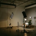 a room with a table and chairs