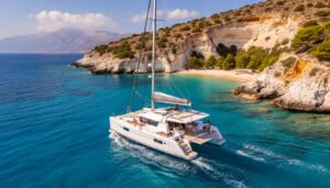 partez à l'aventure avec christal sailing et découvrez la croisière en catamaran en crète. vivez des expériences authentiques entre mer turquoise et paysages idylliques.