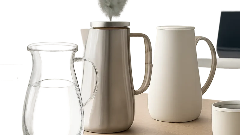 Carafe, pichet, matériau : comment choisir un récipient à eau sûr et pratique au quotidien ?