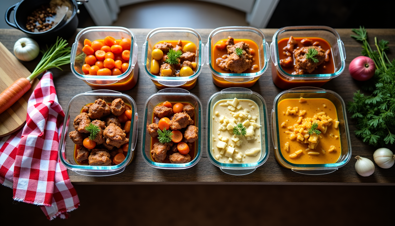 Menu batch cooking semaine d’hiver : Des plats chauds et réconfortants prêts en un clin d’œil