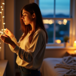 Fixer une guirlande lumineuse sans percer : le guide complet pour votre chambre