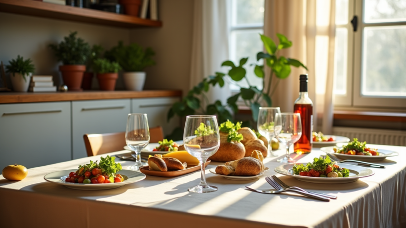 Dégustation et plaisir : l&rsquo;art de la table au quotidien